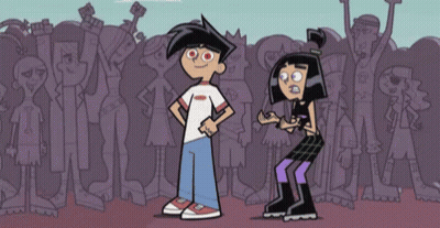 Boy And Girl Standing Together GIF