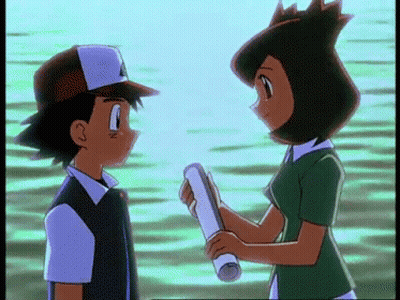 Boy And Girl Standing Together Girl Holding Scroll GIF
