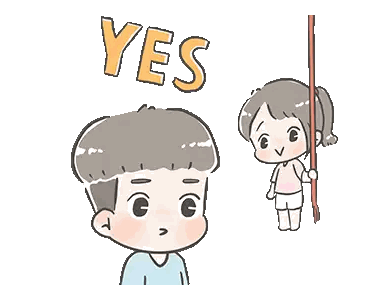 Boy And Girl Standing Together Sticker