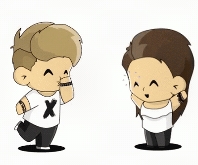 Boy And Girl Standing Together GIF