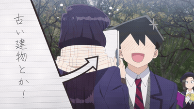 Boy And Girl Standing With Chinese Writing Background GIF