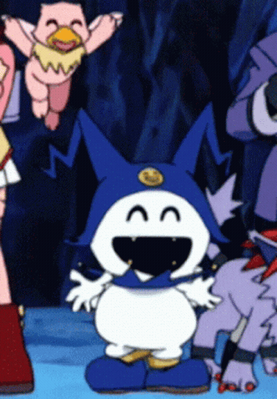 Boy And Girl Standing With Ghost Behind Them GIF
