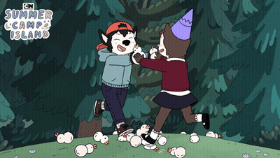 Boy And Girl Summer Camp Island GIF