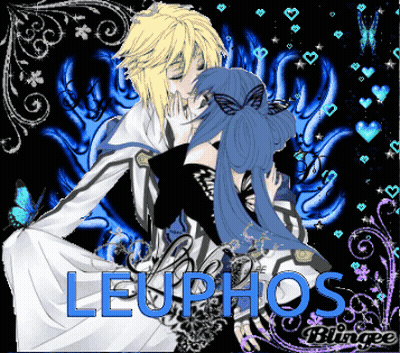 Boy And Girl With Blue Leuphos GIF