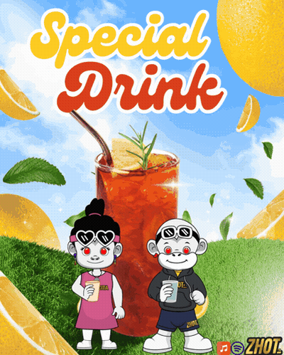 Boy And Girl With Special Drink GIF