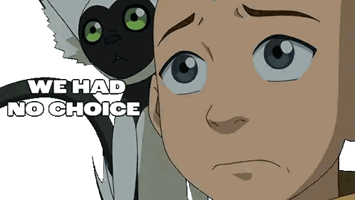 Boy And Monkey Saying No Choice Sticker