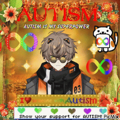 Boy Autism Is My Superpower GIF