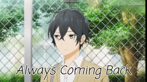Boy Behind Chain Link Fence Always Coming Back GIF