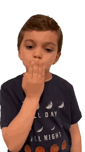 Boy Blowing A Kiss Sticker