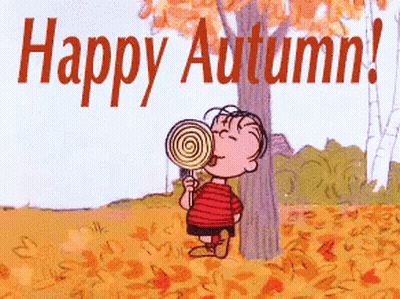 Boy Blowing Lollipop Happy Autumn GIF