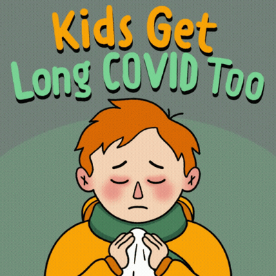 Boy Blowing Nose Kids Get Long Covid GIF