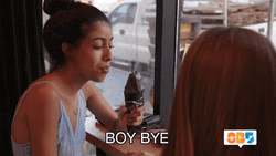 Boy Bye Happy Go Lucky Girl GIF