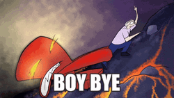 Boy Bye Monster Mobile Illustration GIF