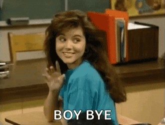 Boy Bye Tiffani Thiessen Waving GIF