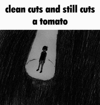 Boy Covering Face Clean Cuts Still Cuts Tomato GIF
