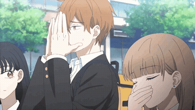 Boy Covering Face Girl Covering Mouth GIF
