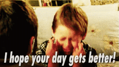 Boy Covering Face With Hands I Hope Your Day Gets Better GIF