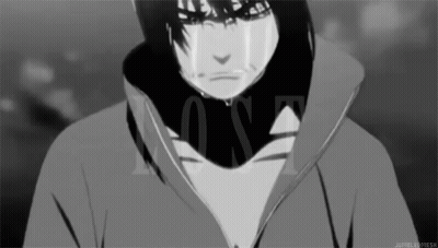 Boy Crying Black And White GIF