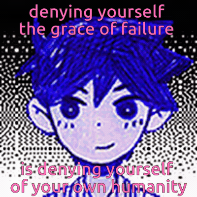 Boy Denying Yourself The Grace Of Failure GIF