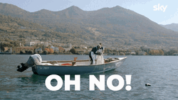 Boy Drops Fish From Skiff Oh No GIF