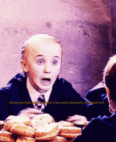 Boy Finding One More Chocolate Doughnut GIF