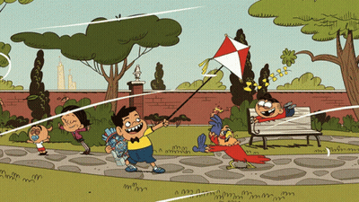 Boy Flying A Kite GIF