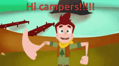 Boy Giving Thumbs Up Saying Hi Campers GIF