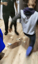 Boy Having Tantrums Slipping GIF