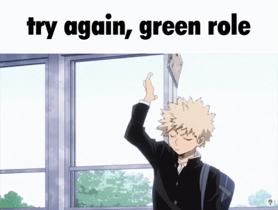 Boy High Five Try Again Green Role GIF