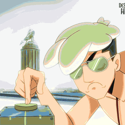 Boy Hit The Button For Bomb Explosion GIF