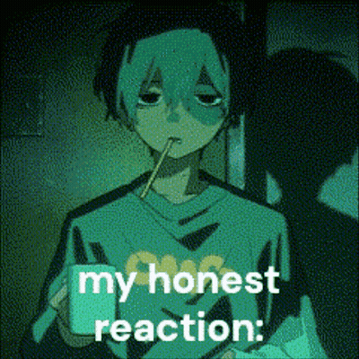 Boy Holding Cup With Straw Saying My Honest Reaction GIF