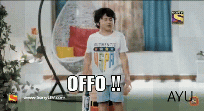 Boy Holding Tennis Racket Saying Offo GIF
