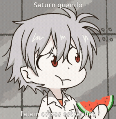 Boy Holding Watermelon Saturn Quando Falam Cosas Estranhas GIF