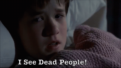 Boy In Bed Saying I See Dead People GIF