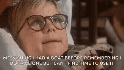 Boy In Bed Wishing He Had A Boat Before Remembering GIF