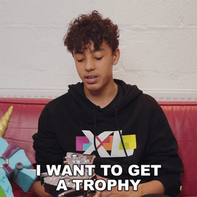 Boy In Black Hoodie Saying I Want Trophy GIF