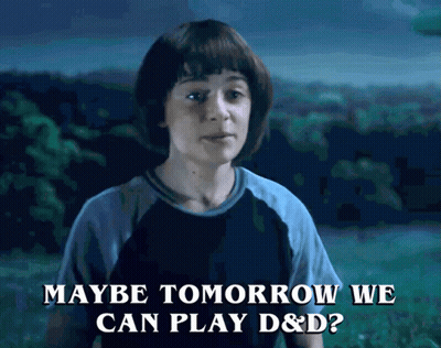 Boy In Black Shirt Says Maybe Tomorrow We Can Play D&D GIF