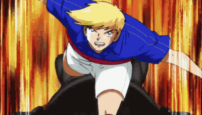 Boy In Blue Shirt And White Shorts Jumping GIF
