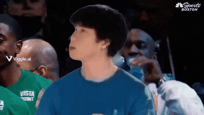 Boy in Blue Shirt Saying Vista