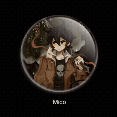 Boy In Circle With Name Mico GIF