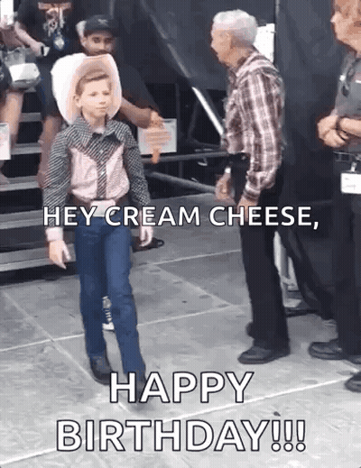 Boy In Cowboy Outfit On Stage GIF