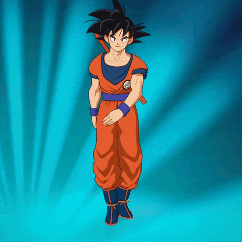 Boy in Dragon Ball Outfit