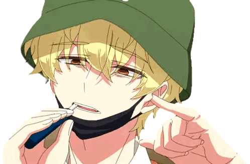 Boy In Green Hat And Black Mask Sticker