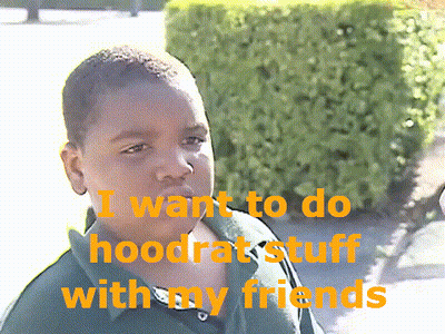 Boy In Green Shirt Saying I Want To Do Hoodrat Stuff With My Friends GIF