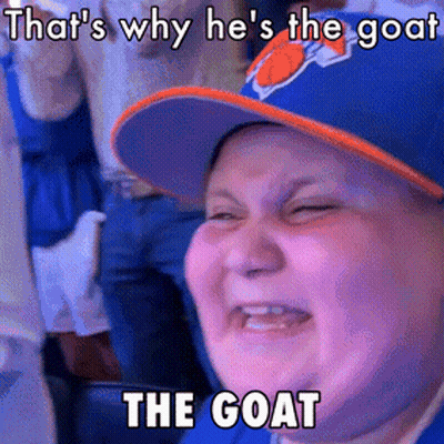 Boy In Hat That's Why He's The Goat GIF