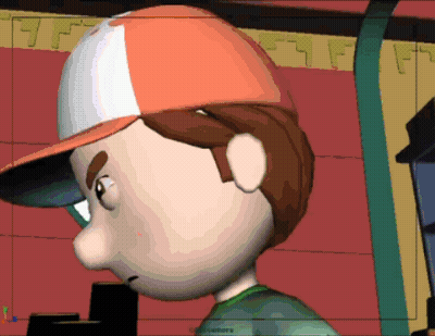 Boy In Orange Hat GIF