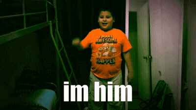 Boy In Orange Shirt Make Awesome Happen GIF