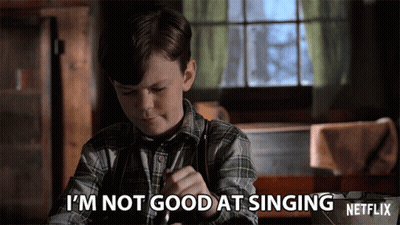 Boy In Plaid Shirt Says I'm Not Good At Singing Netflix GIF