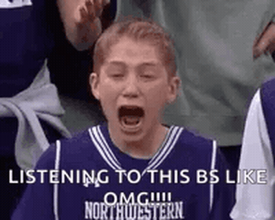 Boy In Purple Basketball Jersey Screaming In Crowd GIF