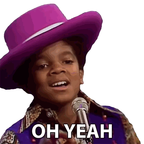 Boy In Purple Hat Singing Oh Yeah Sticker